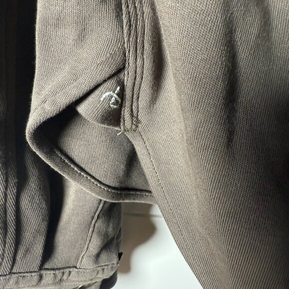 rag & bone Long Sleeve Shirt Button Up Coco Silver Brown Sz XS 2 Chest Pockets - Picture 6 of 12